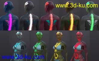 3D打印模型Zellarian for Zelara 8 & Genesis 8 Female(s)的图片
