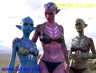 3D打印模型Zellarian for Zelara 8 & Genesis 8 Female(s)的图片