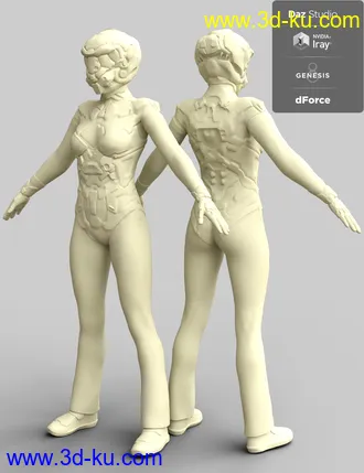 3D打印模型Zollacce Outfit for Genesis 8 Female(s)的图片
