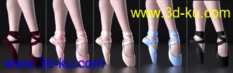 3D打印模型101 Series - Pure Grace Poses and Ballet Shoes for Genesis 8 Female的图片