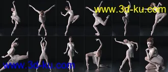 3D打印模型101 Series - Pure Grace Poses and Ballet Shoes for Genesis 8 Female的图片