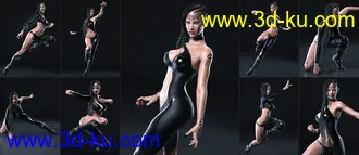 3D打印模型101 Series - Super Action Poses for Genesis 8的图片