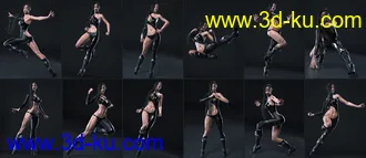 3D打印模型101 Series - Super Action Poses for Genesis 8的图片