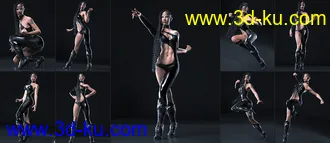 3D打印模型101 Series - Super Action Poses for Genesis 8的图片