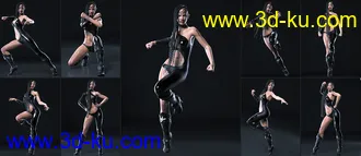 3D打印模型101 Series - Super Action Poses for Genesis 8的图片