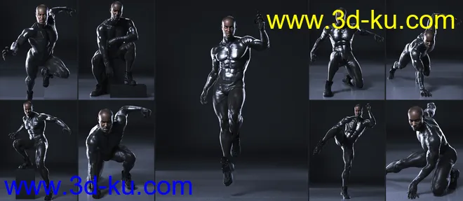 101 Series - Super Action Poses for Genesis 8模型的图片7