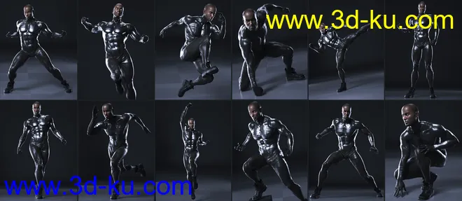 101 Series - Super Action Poses for Genesis 8模型的图片8