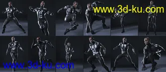 3D打印模型101 Series - Super Action Poses for Genesis 8的图片