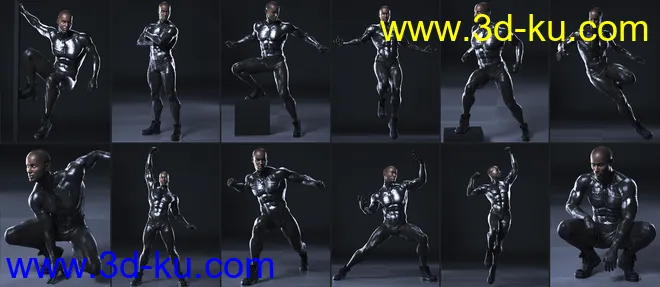 101 Series - Super Action Poses for Genesis 8模型的图片10