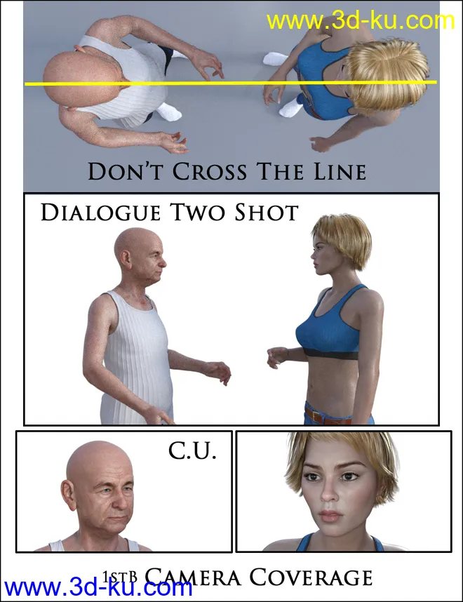 1stB Camera Coverage - Dialogue Scene Presets模型的图片3