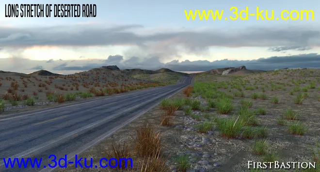 1stB Long Stretch of Deserted Road模型的图片3