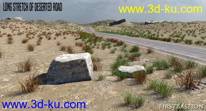 1stB Long Stretch of Deserted Road模型的图片4
