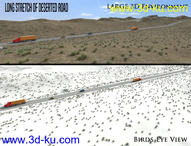 1stB Long Stretch of Deserted Road模型的图片5