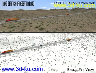 3D打印模型1stB Long Stretch of Deserted Road的图片