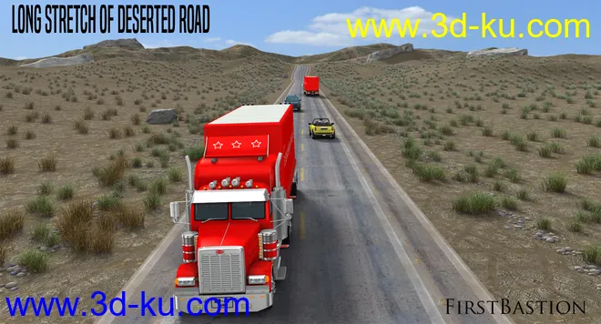 1stB Long Stretch of Deserted Road模型的图片7