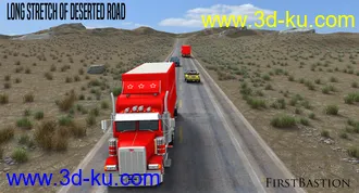 3D打印模型1stB Long Stretch of Deserted Road的图片
