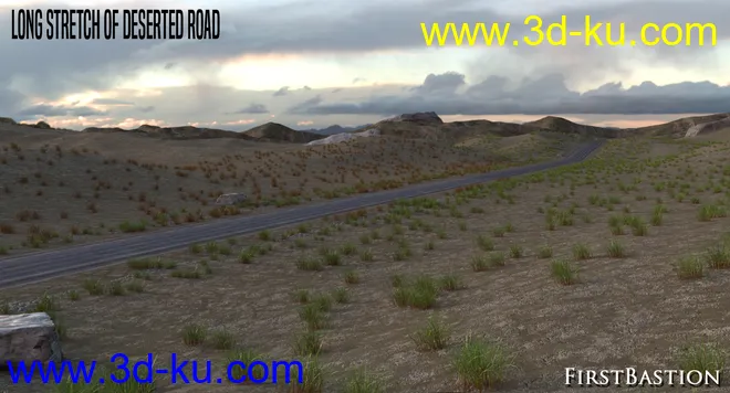1stB Long Stretch of Deserted Road模型的图片11