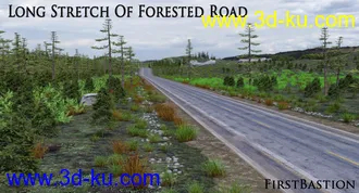 3D打印模型1stB-Long Stretch of Forested Road Add-On的图片