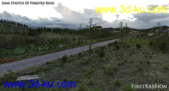 3D打印模型1stB-Long Stretch of Forested Road Add-On的图片