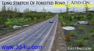 3D打印模型1stB-Long Stretch of Forested Road Add-On的图片