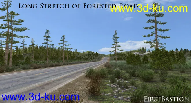 1stB-Long Stretch of Forested Road Add-On模型的图片8