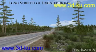 3D打印模型1stB-Long Stretch of Forested Road Add-On的图片