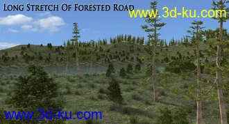 3D打印模型1stB-Long Stretch of Forested Road Add-On的图片