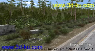 3D打印模型1stB-Long Stretch of Forested Road Add-On的图片