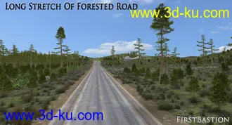 3D打印模型1stB-Long Stretch of Forested Road Add-On的图片