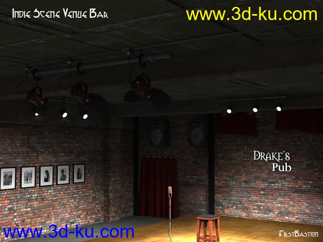 1stBastion's Indie Scene Venue Bar模型的图片6