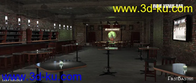 1stBastion's Indie Scene Venue Bar模型的图片10