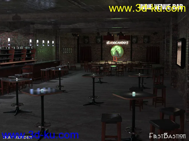 1stBastion's Indie Scene Venue Bar模型的图片12