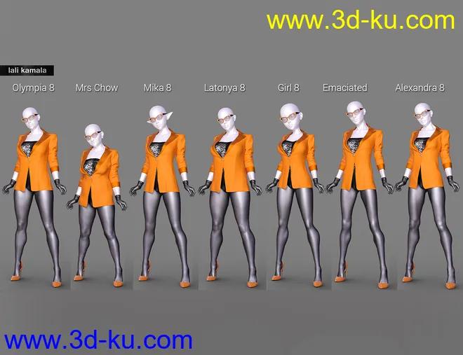 21st Century Girl Outfit for Genesis 8 Female(s)模型的图片3