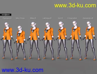 3D打印模型21st Century Girl Outfit for Genesis 8 Female(s)的图片