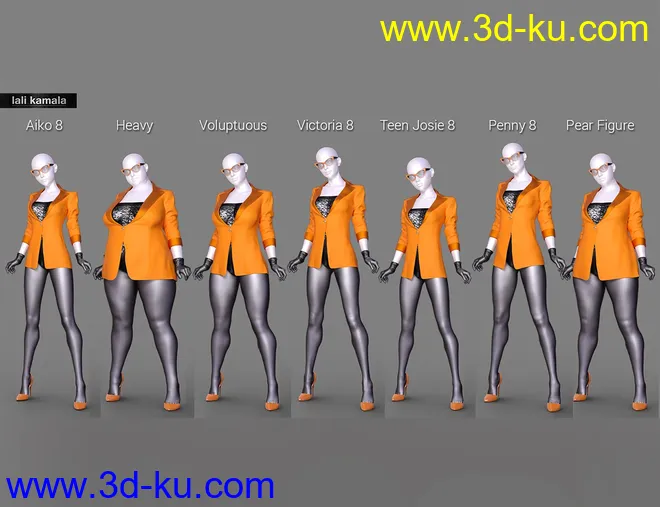 21st Century Girl Outfit for Genesis 8 Female(s)模型的图片4