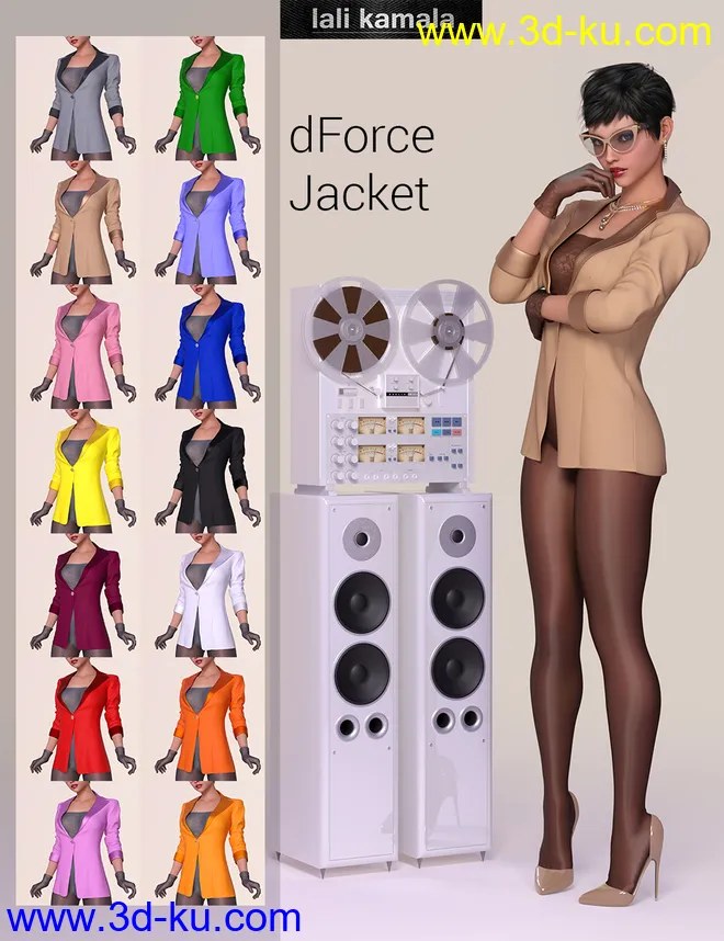 21st Century Girl Outfit for Genesis 8 Female(s)模型的图片5