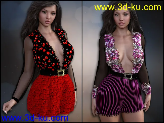 7th Ave - Fads Summer Romper G3 and G8模型的图片1