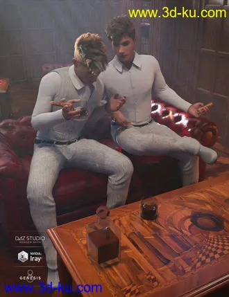 3D打印模型A Refined Evening Poses的图片