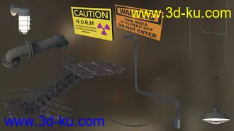 3D打印模型Abandoned Nuclear Facility的图片