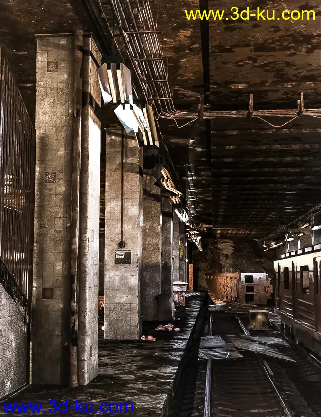 Abandoned Subway Station模型的图片1