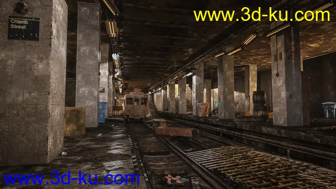 Abandoned Subway Station模型的图片2