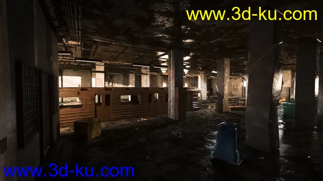 Abandoned Subway Station模型的图片3