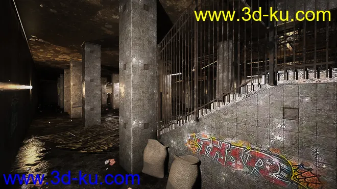 Abandoned Subway Station模型的图片7