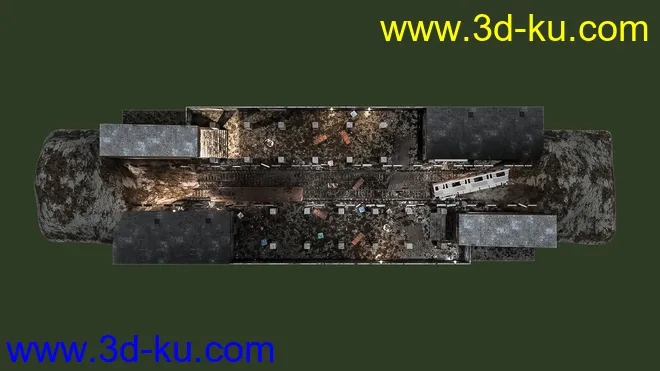 Abandoned Subway Station模型的图片9