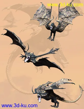 3D打印模型Action Wyvern Poses for HH Wyvern的图片
