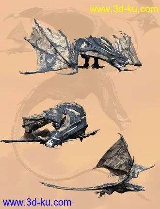 3D打印模型Action Wyvern Poses for HH Wyvern的图片
