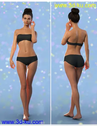 3D打印模型Adda HD for Genesis 8 Female的图片