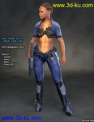 3D打印模型Adventures for Aki Tribe Scout的图片