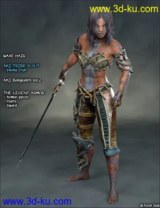 3D打印模型Adventures for Aki Tribe Scout的图片