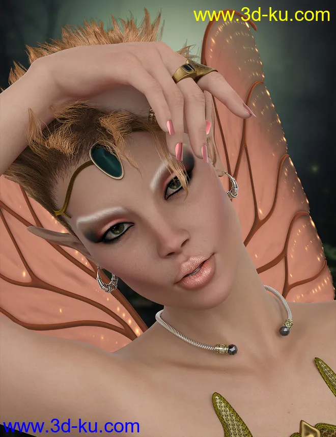 Aella for Genesis 8 Female模型的图片3